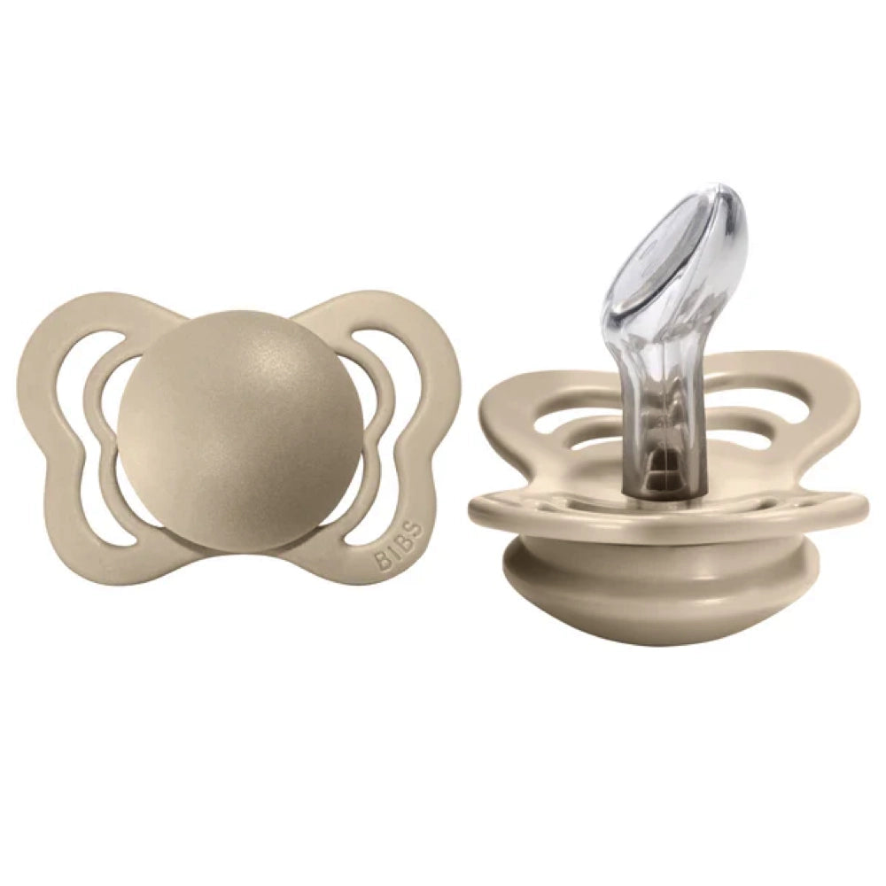 Orthodontic Silicone Pacifier for Babies - 2 Pack, Vanilla - Soothing & Comforting for Newborns & Infants - Perfect for Daycare, Travel & Sleep
