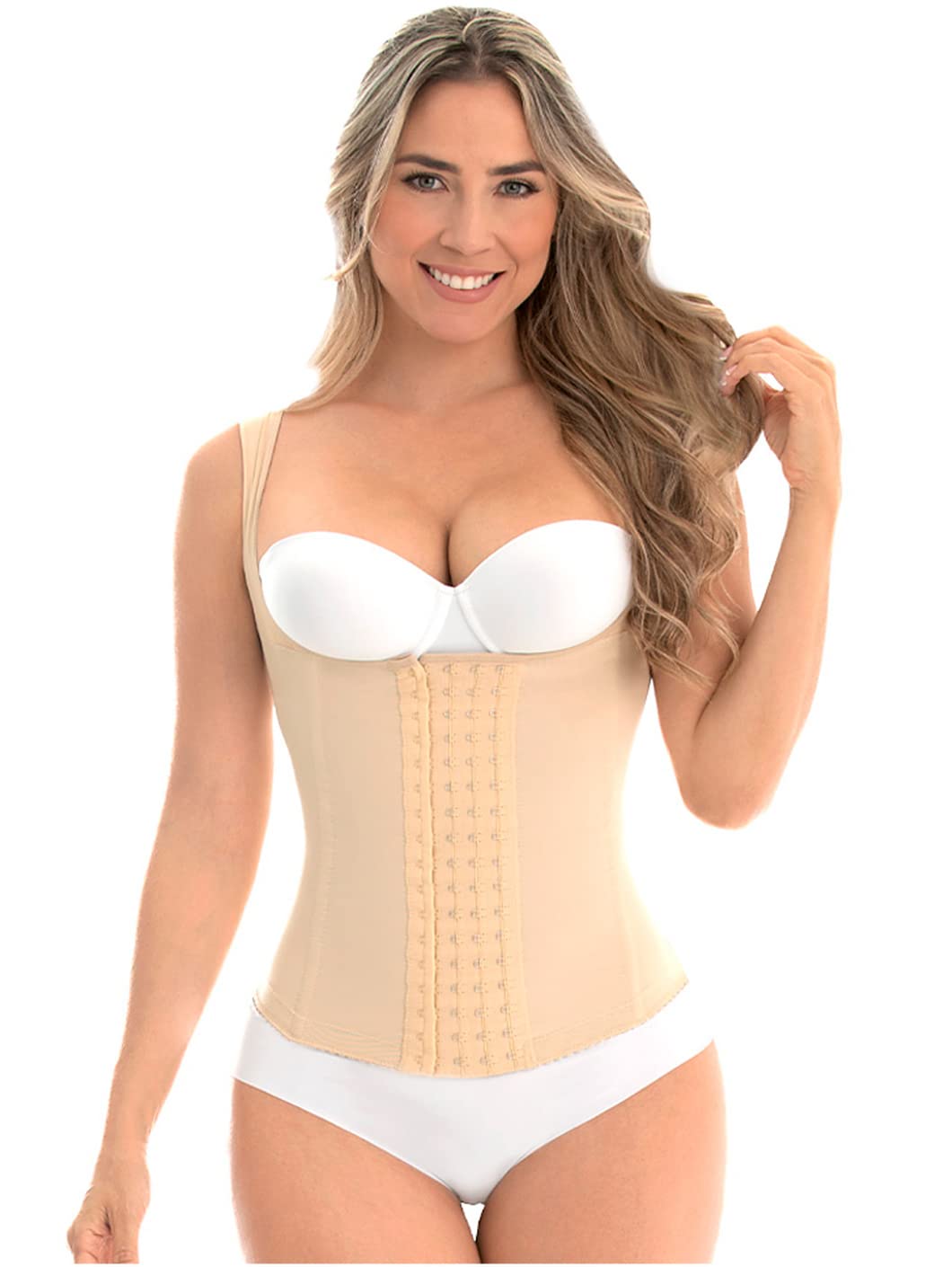 MYD C-4055 Colombian Shapewear for Women - High Compression Waist Trainer & Body Shaper Vest - Slimming Tummy Control Girdle for Postpartum, Workout & Everyday Wear