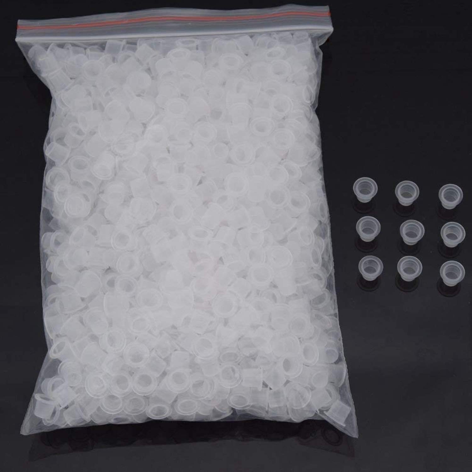 Disposable Tattoo Ink Caps 1000pcs - 9MM Small Ink Cups for Professional Tattoo Artists | Perfect for Tattoo Supplies, Studio Use & Hygiene Control