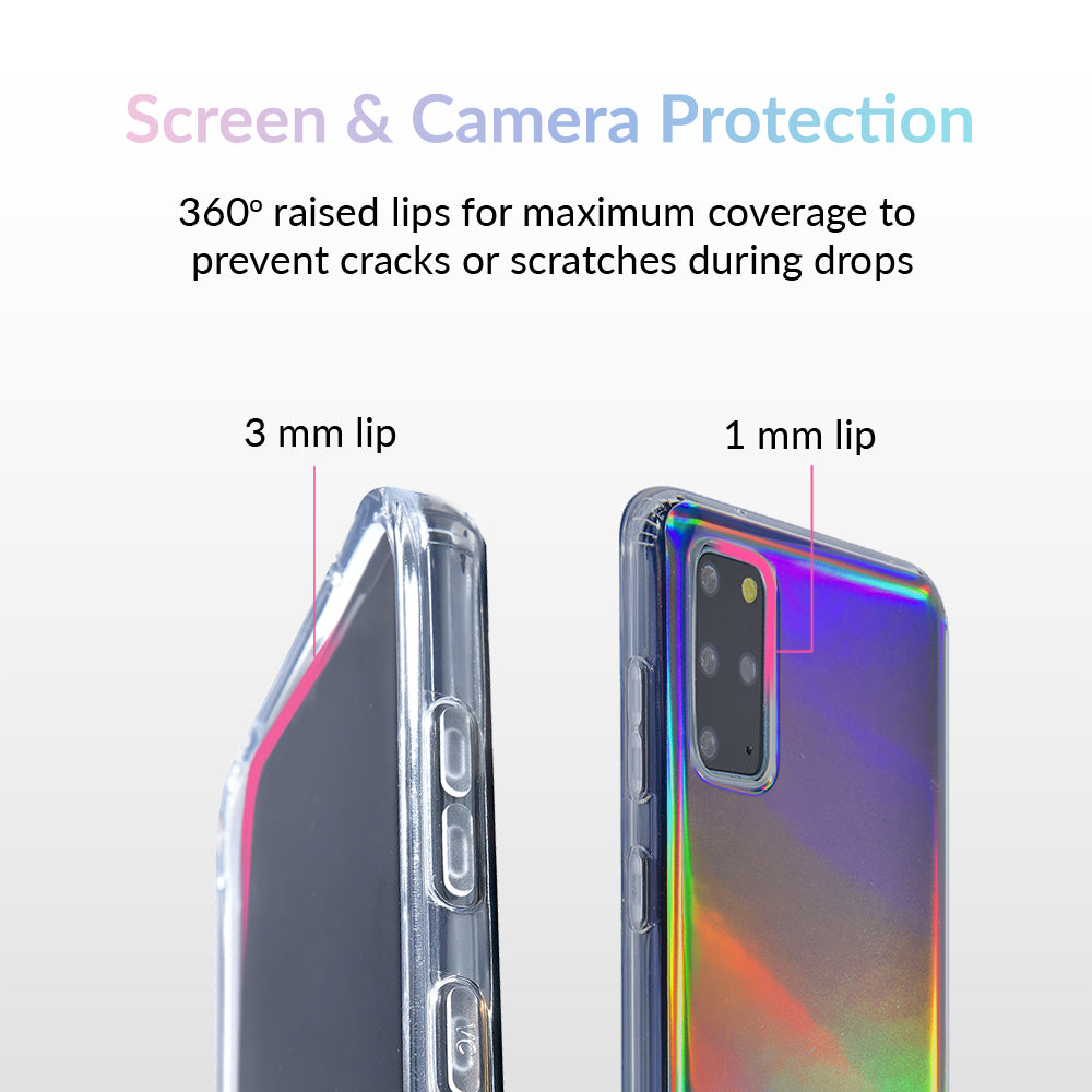 Holo Nebula Samsung Galaxy Phone Case - Protective Cover for Galaxy S21/S20/S10 - Durable Shockproof Slim Design - Perfect for Daily Use, Travel & Outdoor Activities