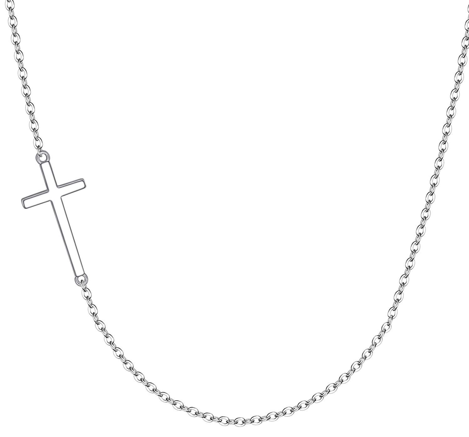 Elegant Small Cross Pendant Necklace for Women - Minimalist Sterling Silver Religious Jewelry - Perfect Mother's Day, Birthday & Anniversary Gift - Ideal for Church, Weddings & Everyday Wear
