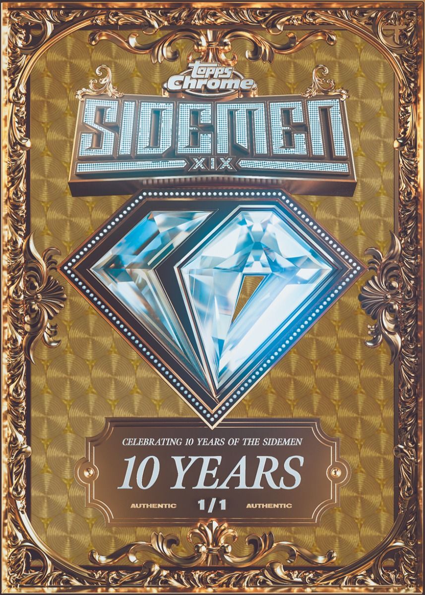 Topps x Sidemen Chrome Trading Cards Single Pack - Collectible Sports Cards for Trading, Gaming, and Display