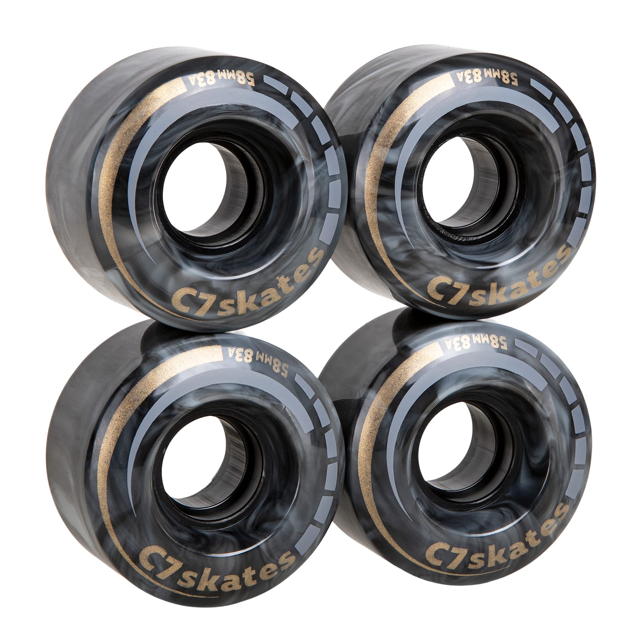 Premium C7Skates Roller Skate Wheels - Farrah for Smooth Outdoor Skating