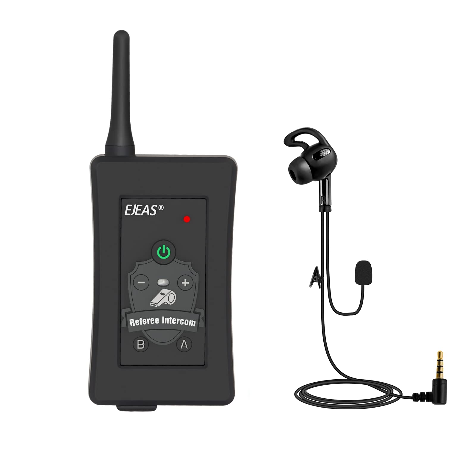 EJEAS FBIM Professional Referee Bluetooth Headset - 4-Way 1500M Communication System with Noise Cancelling, Waterproof & 850mAh Battery - Perfect for Football, Handball & Basketball Referees - Includes Adjustable Armband for Hands-Free Officiating