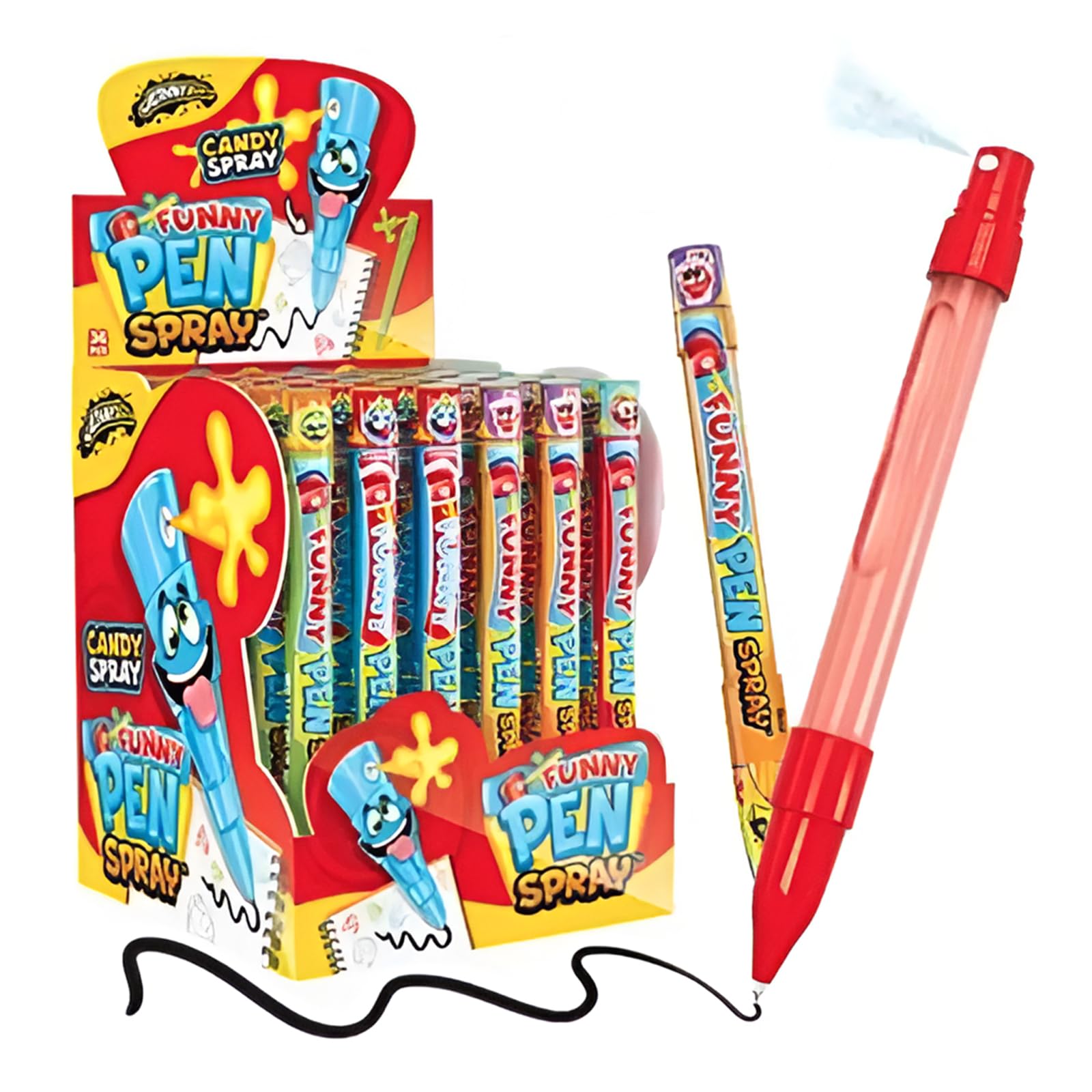 JohnnyBee Fruit Flavor Spray Candy - 36 Pack (6ml Each) | Fun & Tasty Treat for Parties, Gifts & Office Pranks
