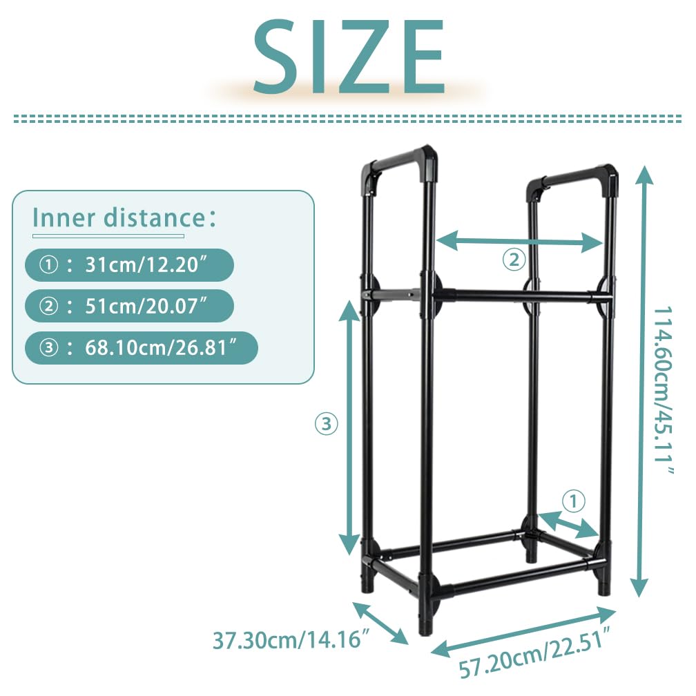 Hershii Heavy Duty Tire Storage Rack - Black 22.51