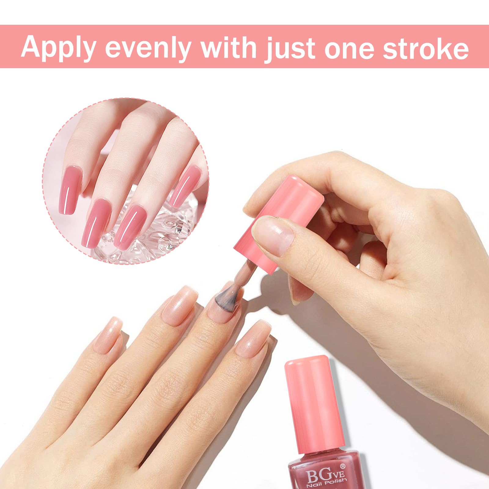 3 Colors Gel Nail Polish Set - Non-Toxic Quick Dry Manicure Kit for Women & Girls (5ml) | Perfect for Home Nail Art, Parties & Gift Giving