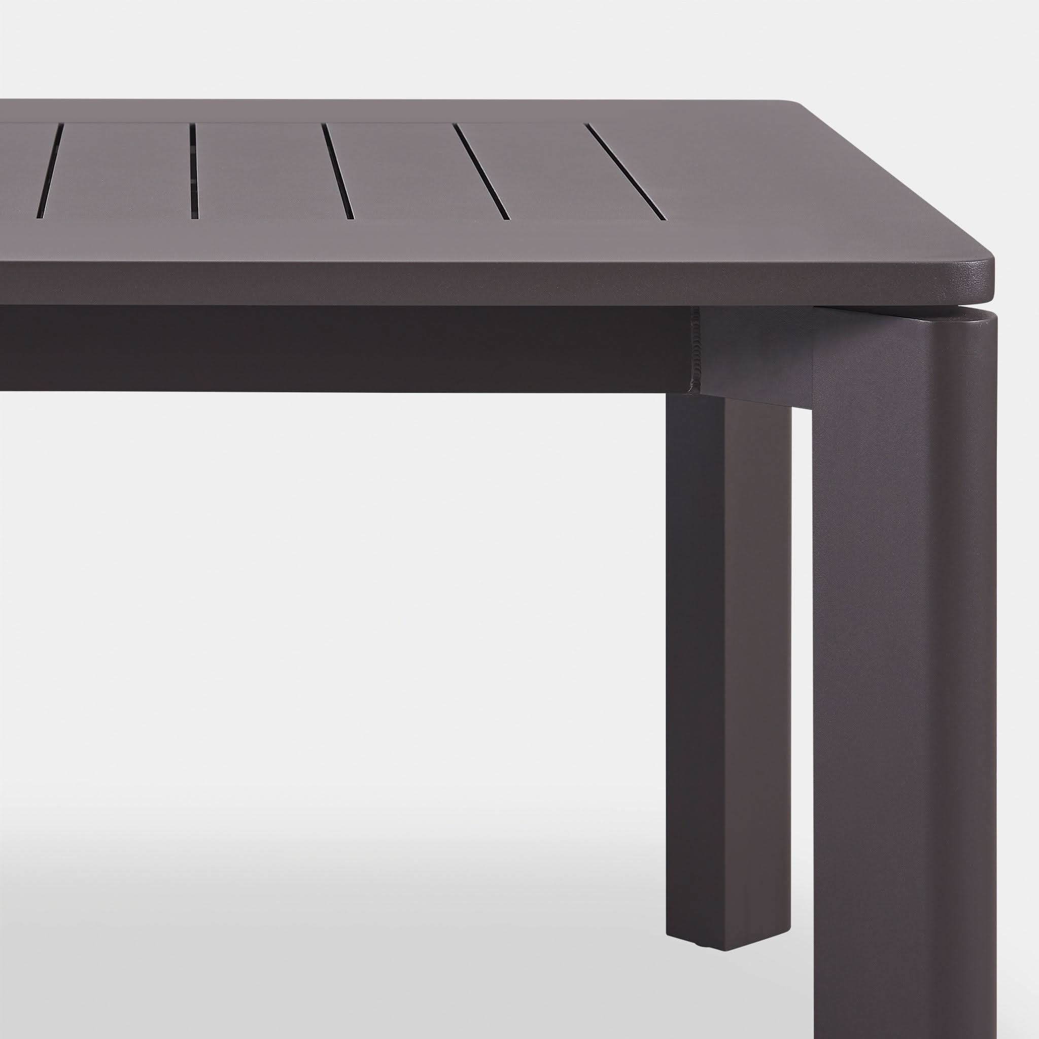 Byron Aluminum Extendable Dining Table - Modern & Durable for Indoor/Outdoor Use | Perfect for Patio, Garden, or Small Space Dining