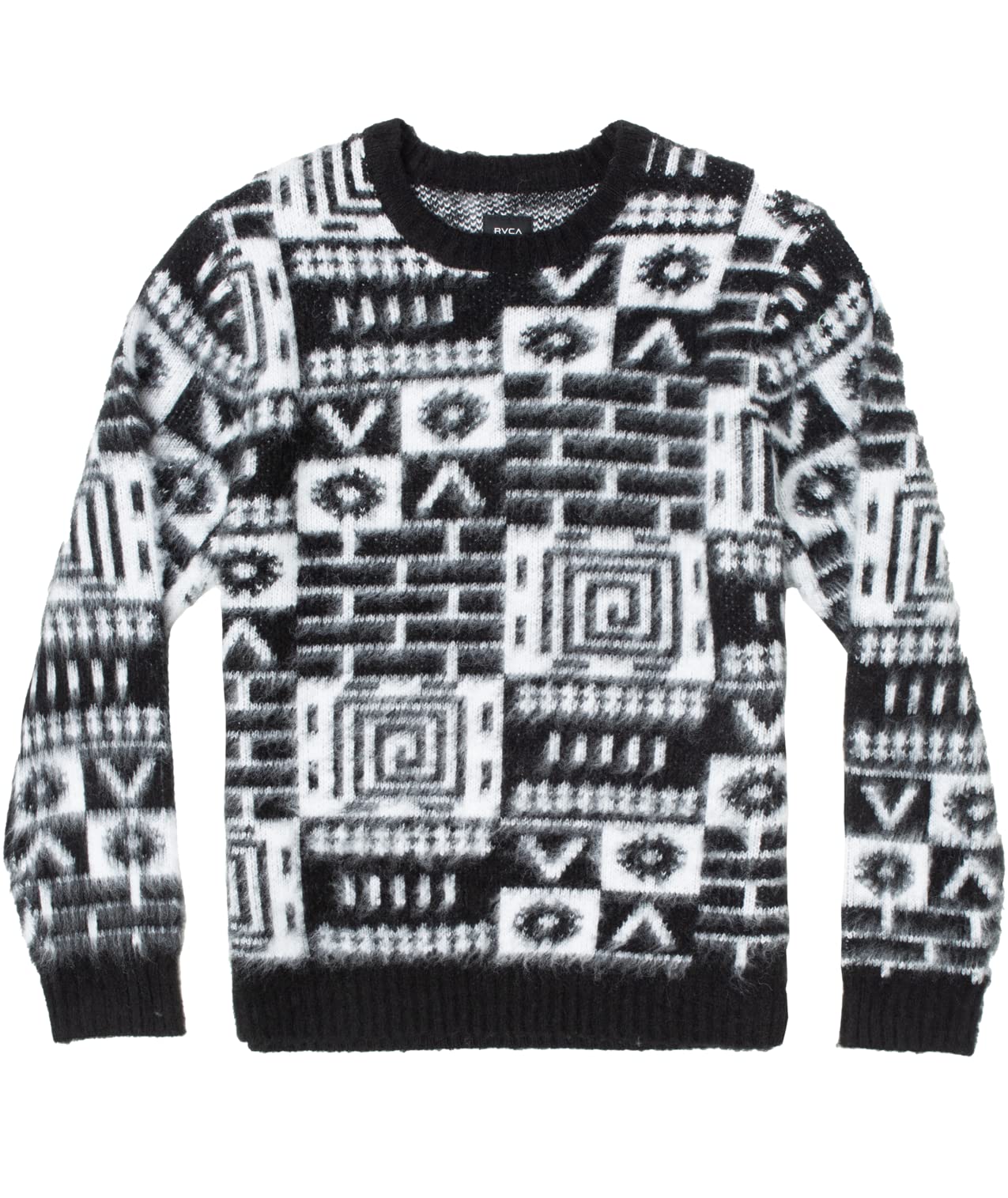 RVCA Men's Regular Fit Crewneck Sweater - Soft Cotton Knit Pullover for Casual Wear & Outdoor Activities | Perfect for Fall & Winter Layering