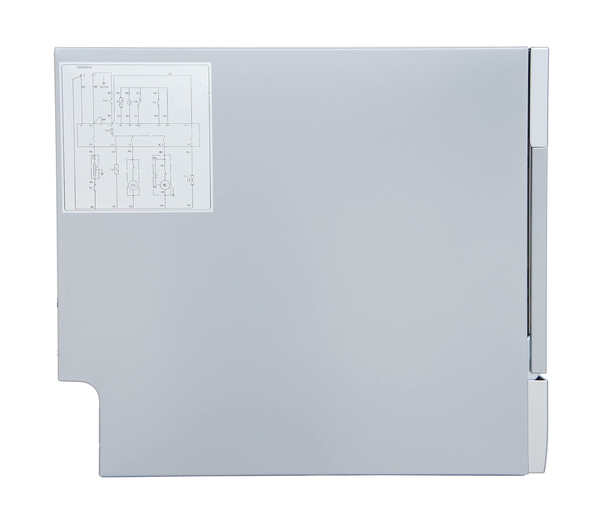 SPT SD-2224DSB ENERGY STAR Certified Compact Countertop Dishwasher with Delay Start Timer, LED Display - Silver | Space Saving for Apartments, Dorms, RVs & Small Kitchens