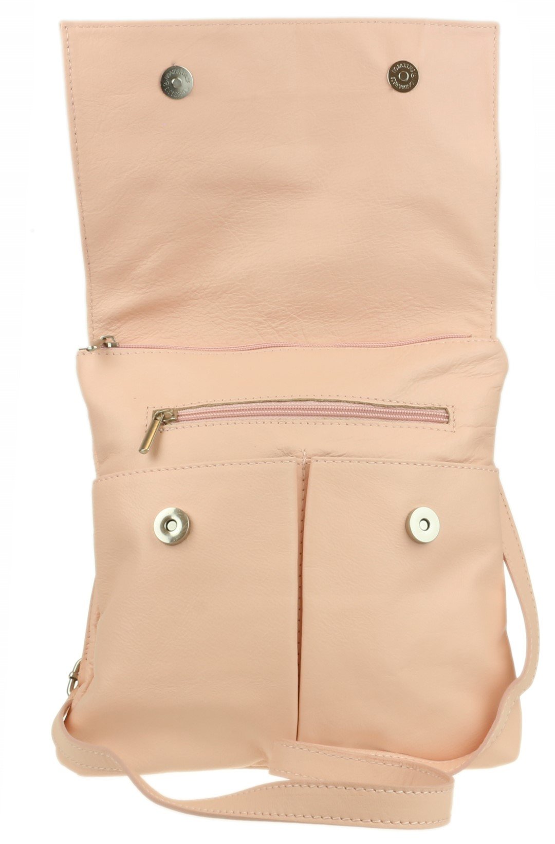 Stylish Italian Genuine Leather Crossbody Bag for Women - Double Pocket Messenger Shoulder Purse - Perfect for Work, Travel & Everyday Use