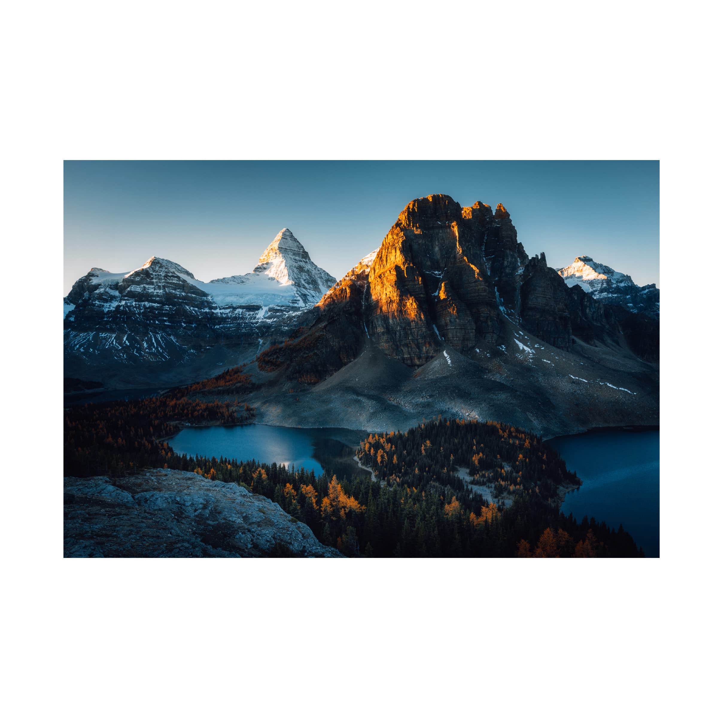 Jason Ma 'Morning Sunlight' Canvas Wall Art Print - Modern Landscape Painting for Living Room, Bedroom & Office Decor