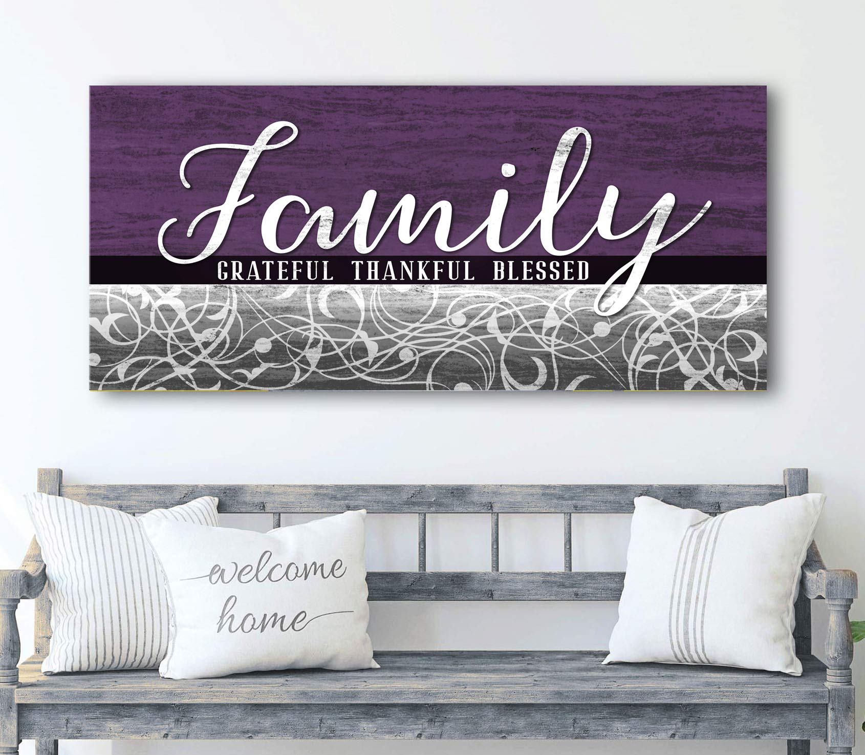 Farmhouse Family Wall Art - Large Canvas Decor for Living Room & Home