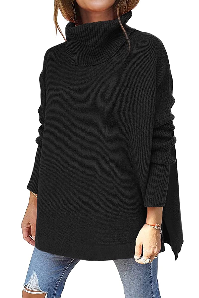 EFAN Women's Oversized Turtleneck Sweater - Soft Long Pullover Winter Tunic Top for Fall & Winter 2025 | Cozy Casual Outfit for Work, Date Night and Holiday Gatherings
