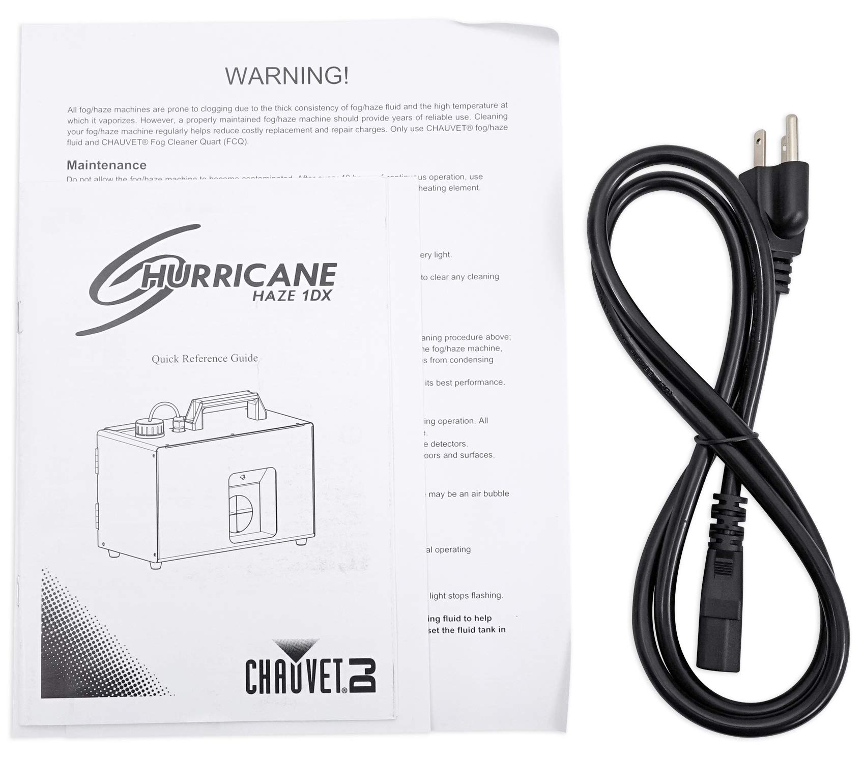Chauvet DJ Hurricane Haze 1DX Professional Water-Based Haze Machine with 2 Gallons of Haze Fluid - Perfect for Stage Shows, Concerts, and DJ Performances