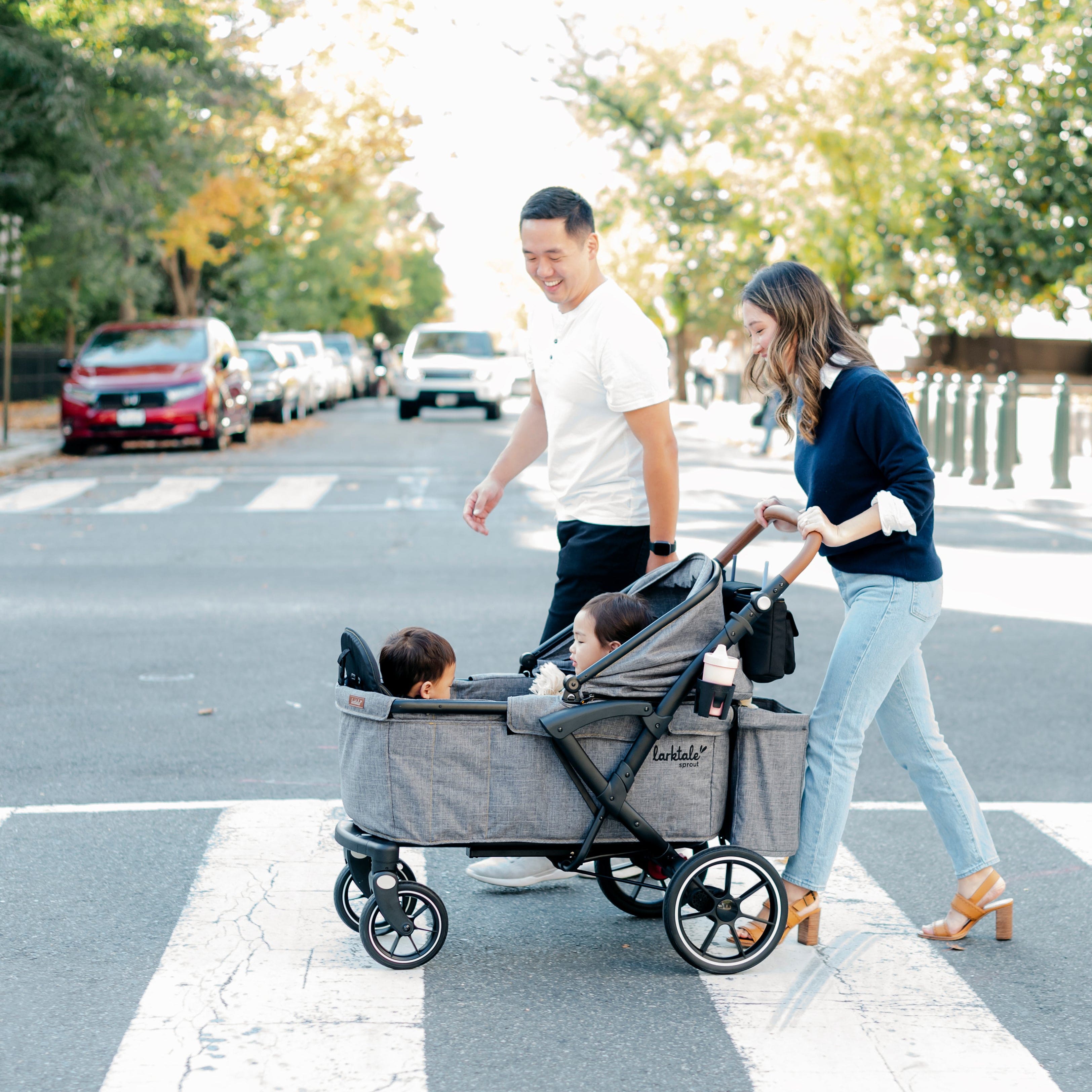 Larktale Sprout Stroller Wagon V2 - Byron | Lightweight All-Terrain Baby Stroller & Wagon Combo for Toddlers | Perfect for Park Outings, Beach Trips, and Shopping