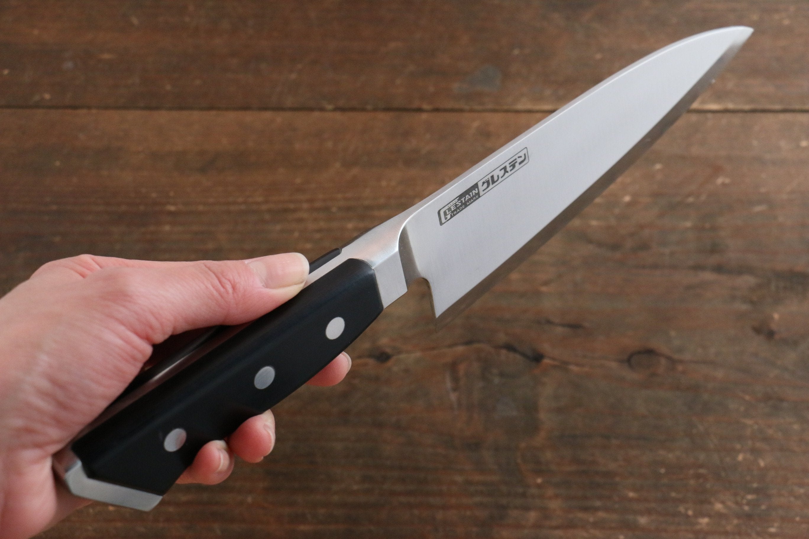 Premium Glestain Japanese Stainless Steel Western-Style Deba Knife - Professional Chef's Knife for Sushi, Fish Filleting & Meat Cutting