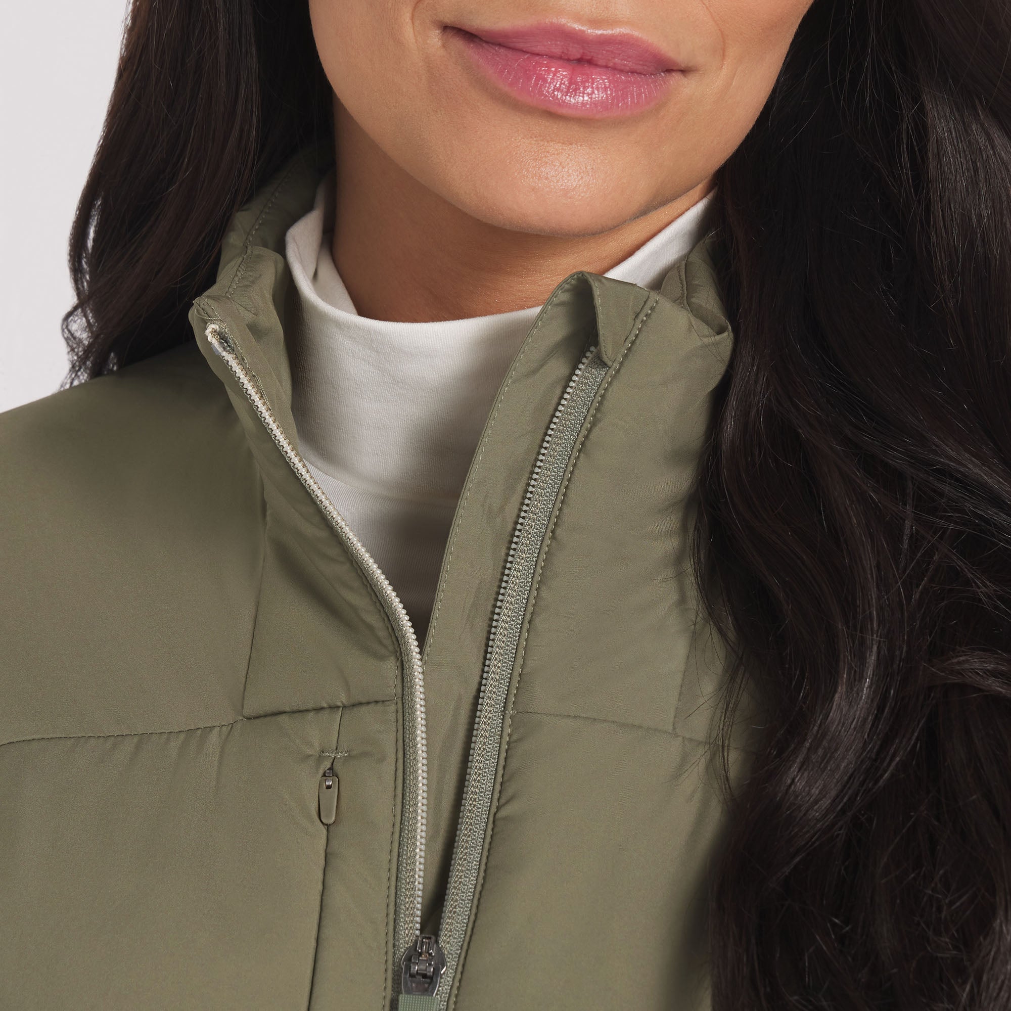 Women's Kyley Quilted Golf Jacket - Lightweight Waterproof Windbreaker for Outdoor Sports & Casual Wear