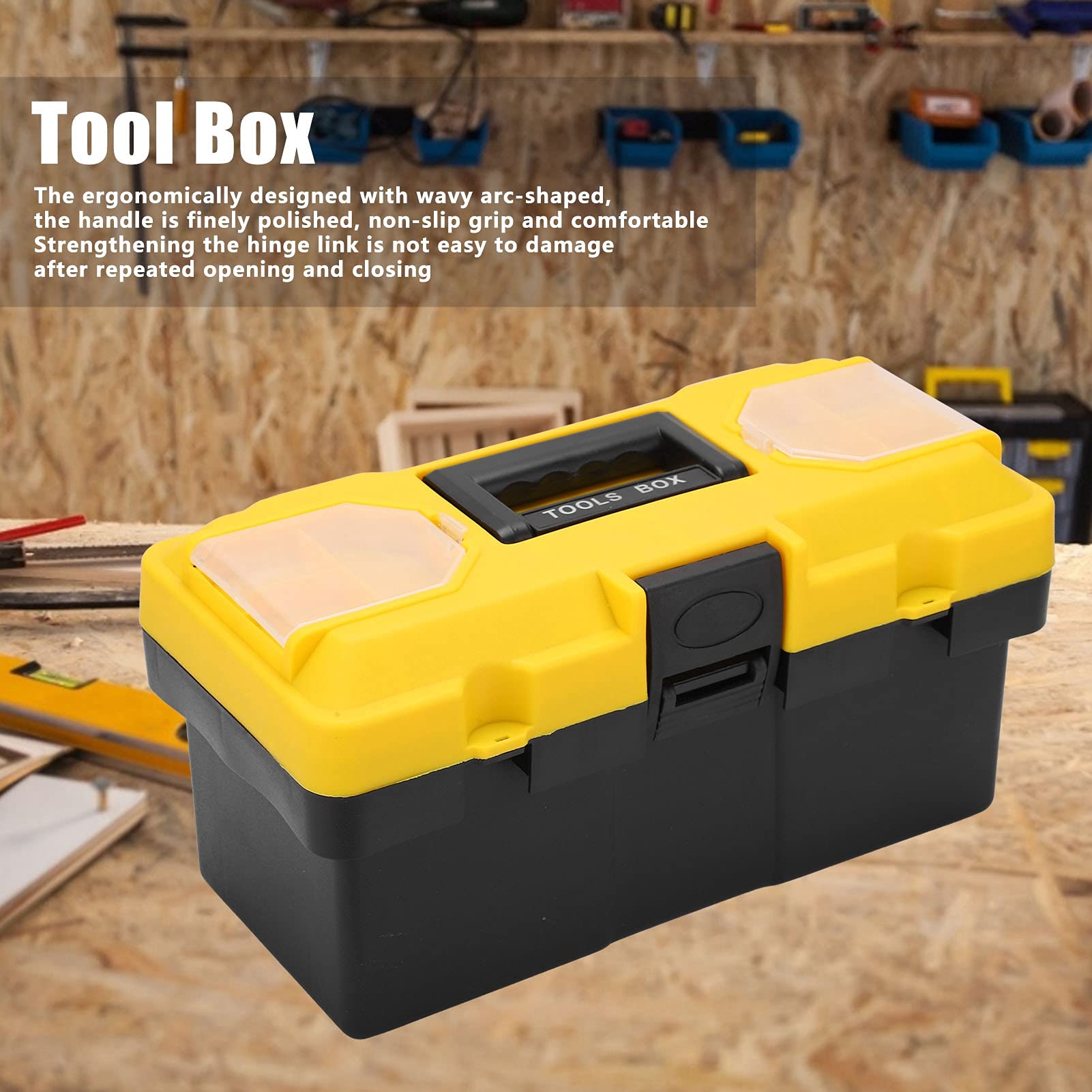 Heavy Duty Rolling Tool Box with Wheels - Shockproof & Sealed Storage Case with Non-Slip Handle - Professional & Home Use for Tools, Equipment & DIY Projects - Perfect for Workshops, Garages & Job Sites