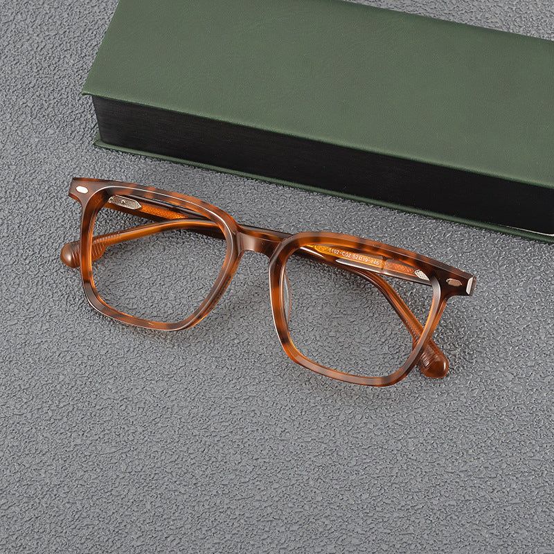 Stylish Acetate Square Glasses Frames SC1102 - Lightweight & Durable Eyewear for Men & Women - Perfect for Reading, Work, and Fashion Accessories
