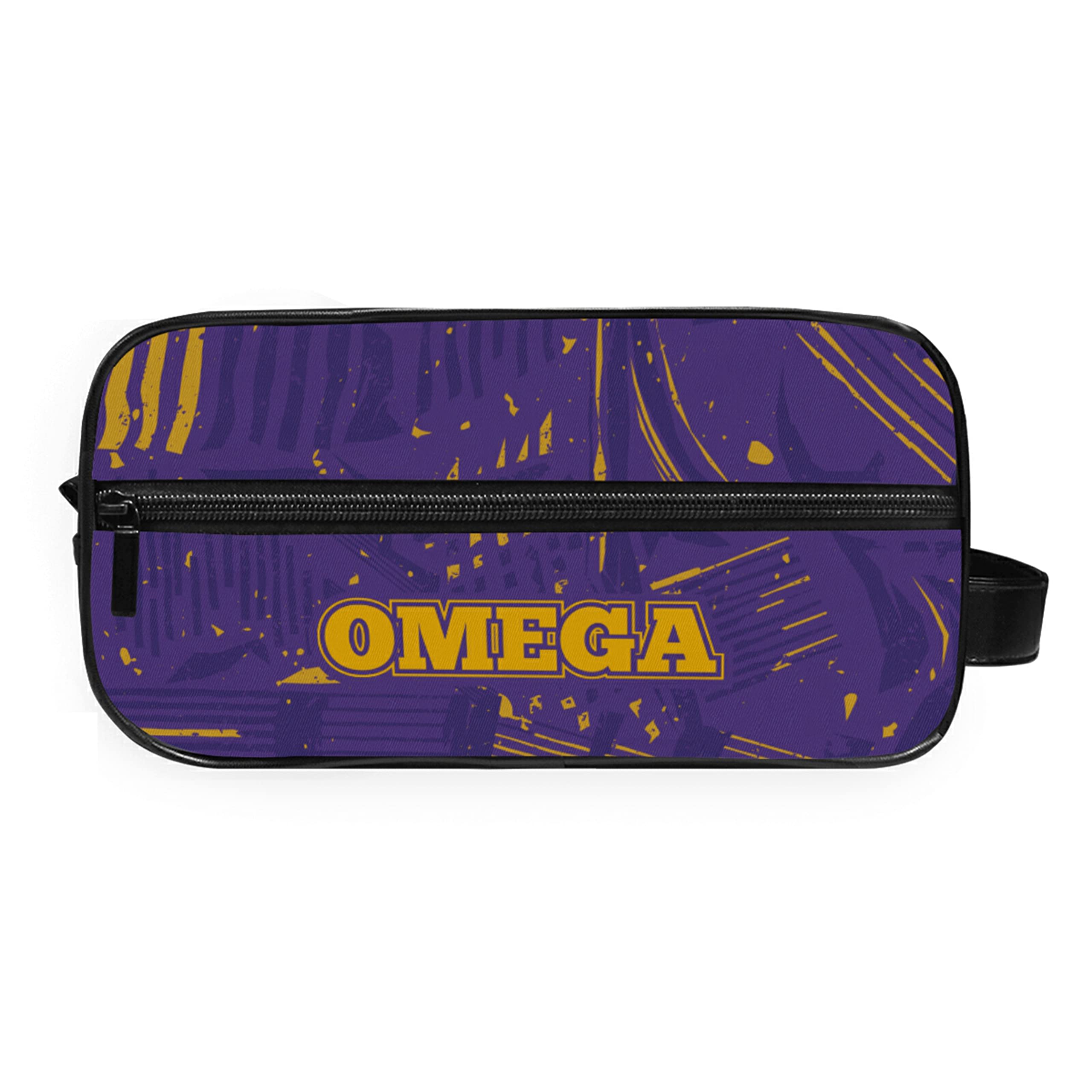 BBGreek Omega Psi Phi Fraternity Travel Toiletry Bag - Official Licensed Dopp Kit for Men, College Greek Life Accessories - Perfect for Fraternity Events, Travel & Gym Essentials Organization