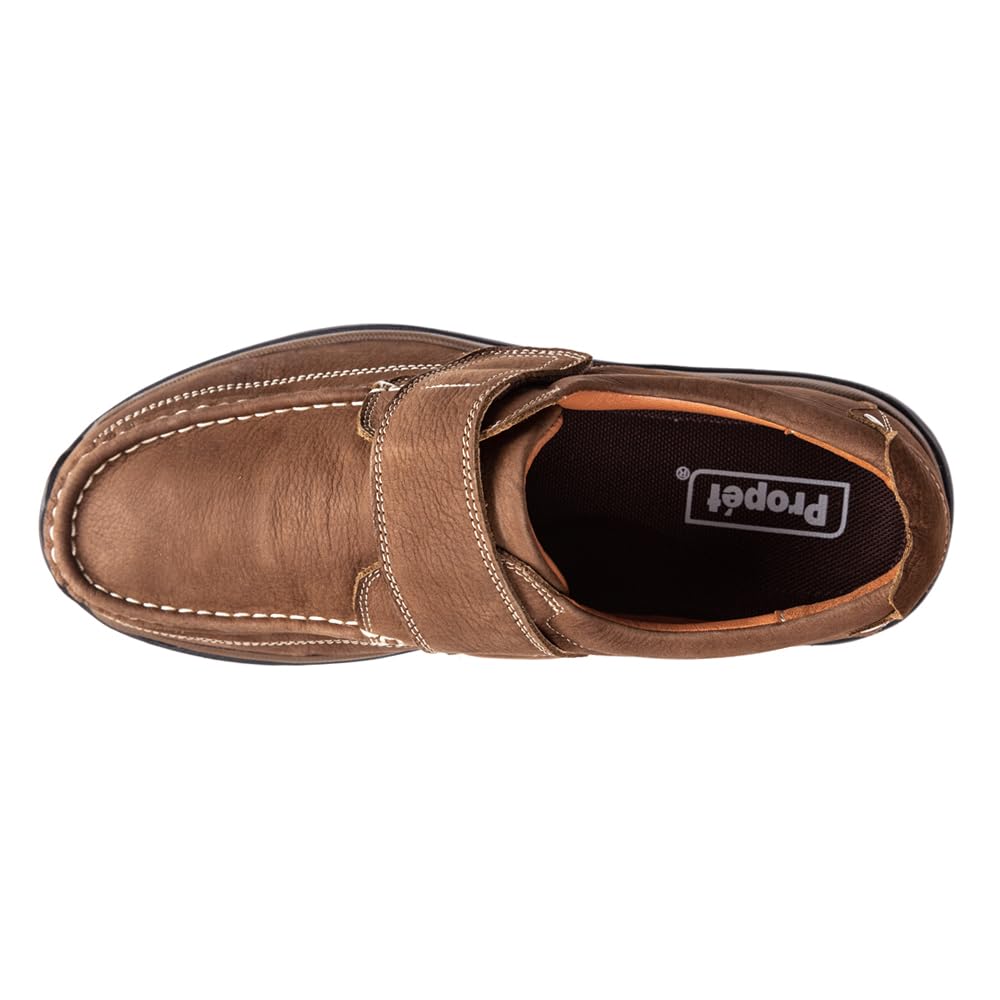 Propet Men's Porter Hook and Loop Strap Slip-On Shoes - Comfortable Walking Shoes for Men with Adjustable Closure, Ideal for Travel, Work & Everyday Wear