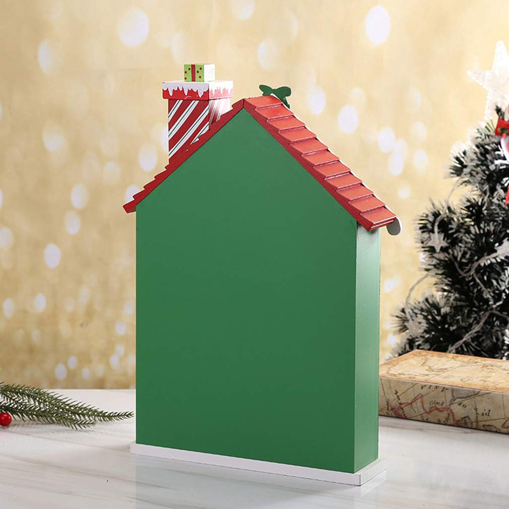 24-Day Wooden Christmas Advent Calendar with Drawers - Holiday Countdown Decor for Kids, Perfect for Xmas Candy Storage & Festive Home Decor (Ideal for Family Traditions & Gift-Giving)