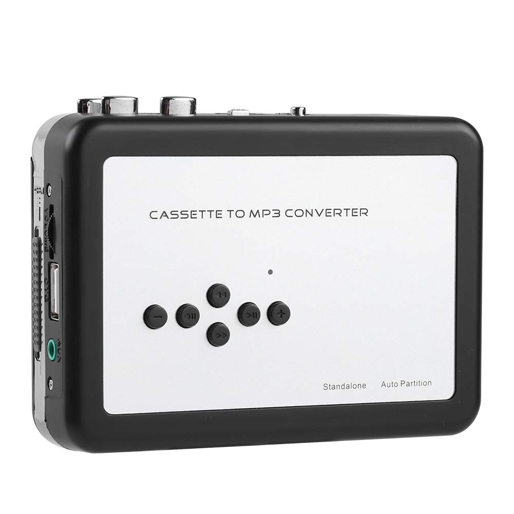 Cassette Tape to MP3 Converter - USB Flash Drive Audio Capture Device with Battery & USB Power - Digitize Old Music for Home, Car & Vintage Collections