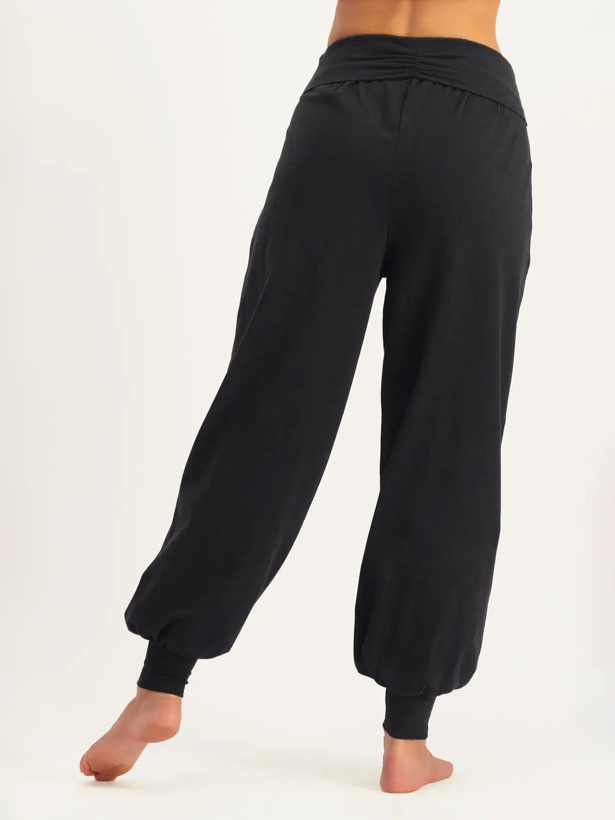 Urban Goddess Rhea High-Waisted Yoga Pants for Women - Onyx Black | Comfortable Workout Leggings for Yoga, Gym & Lounge