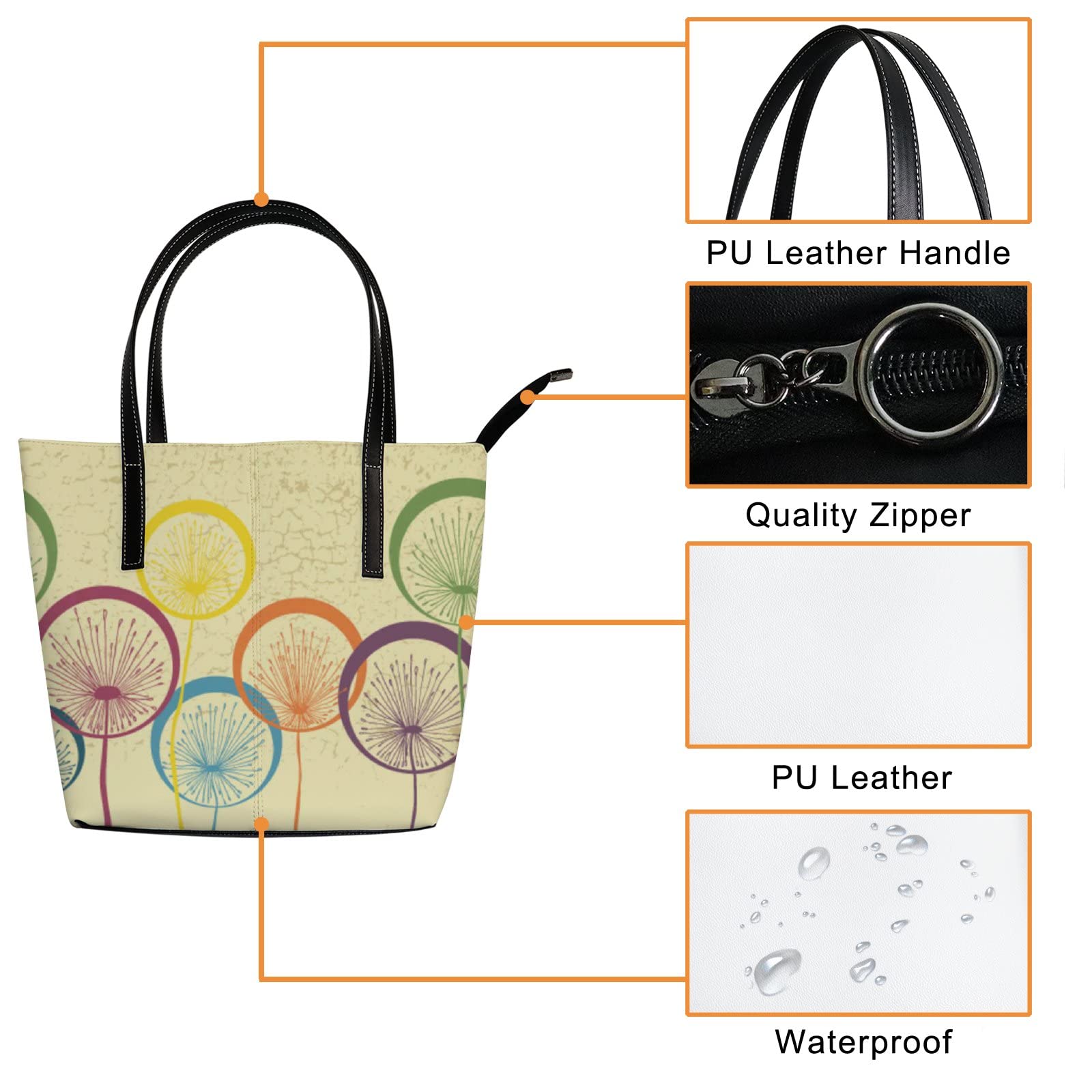 Stylish Leather Tote Bag for Women - Fashionable Crossbody Handbag with Adjustable Strap | Perfect for Work, Travel & Everyday Use