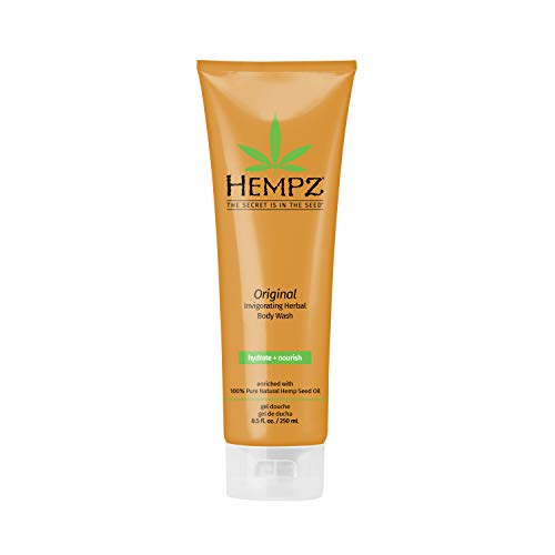 Hempz Original Invigorating Herbal Body Wash - 8.5 oz | Natural Moisturizing Shower Gel with Hemp Seed Oil & Botanical Extracts | Perfect for Dry Skin & Daily Hydration
