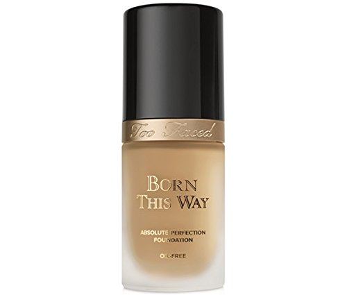 Too Faced Born This Way Foundation - Oil-Free, Paraben-Free, Full Coverage Liquid Makeup (Light Beige) | Natural Finish for Flawless Skin | Perfect for Daily Wear & Special Occasions