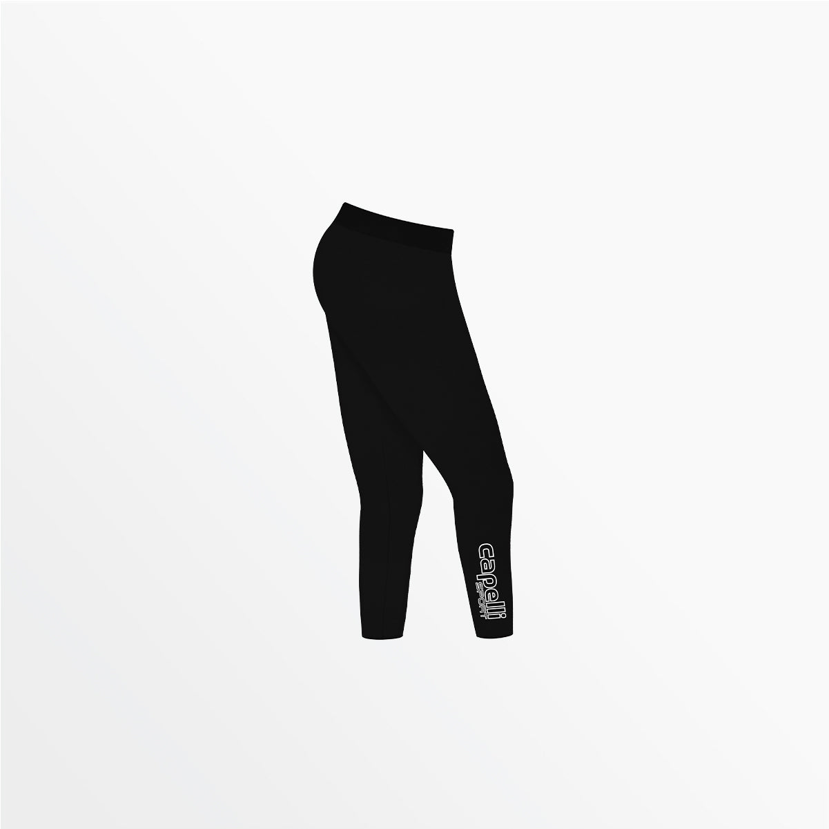 Women's Mid Rise Logo 3/4 Cotton Leggings - Comfortable Stretchy Yoga Pants for Workout, Running & Casual Wear