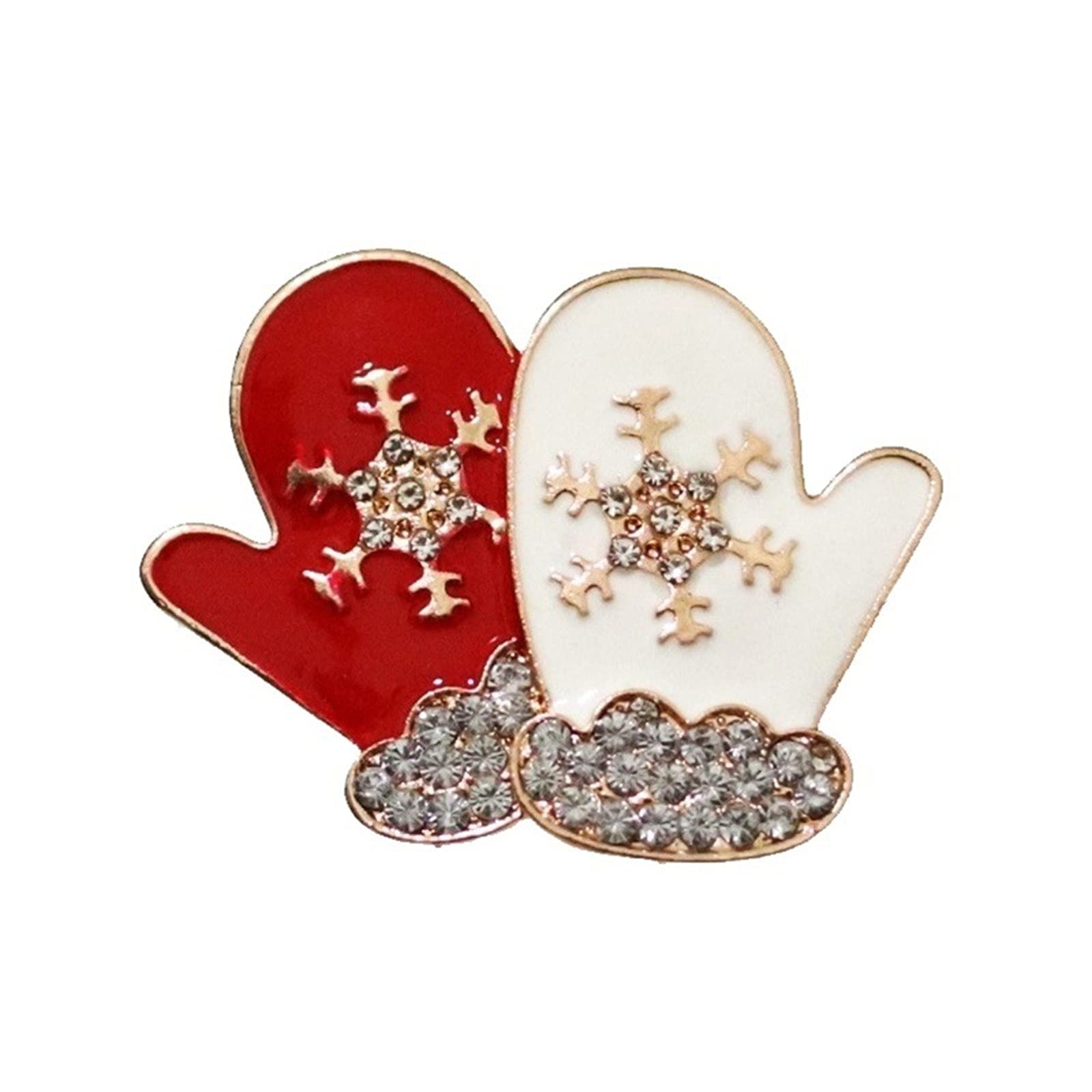 Sparkling Rhinestone Christmas Brooch Pin Set - Crystal Bells, Snowman & Tree Pins for Holiday Decor, Jewelry & Gifts (Set B, One Size) - Perfect for Xmas Tree Decorations, Party Outfits & Festive DIY Crafts