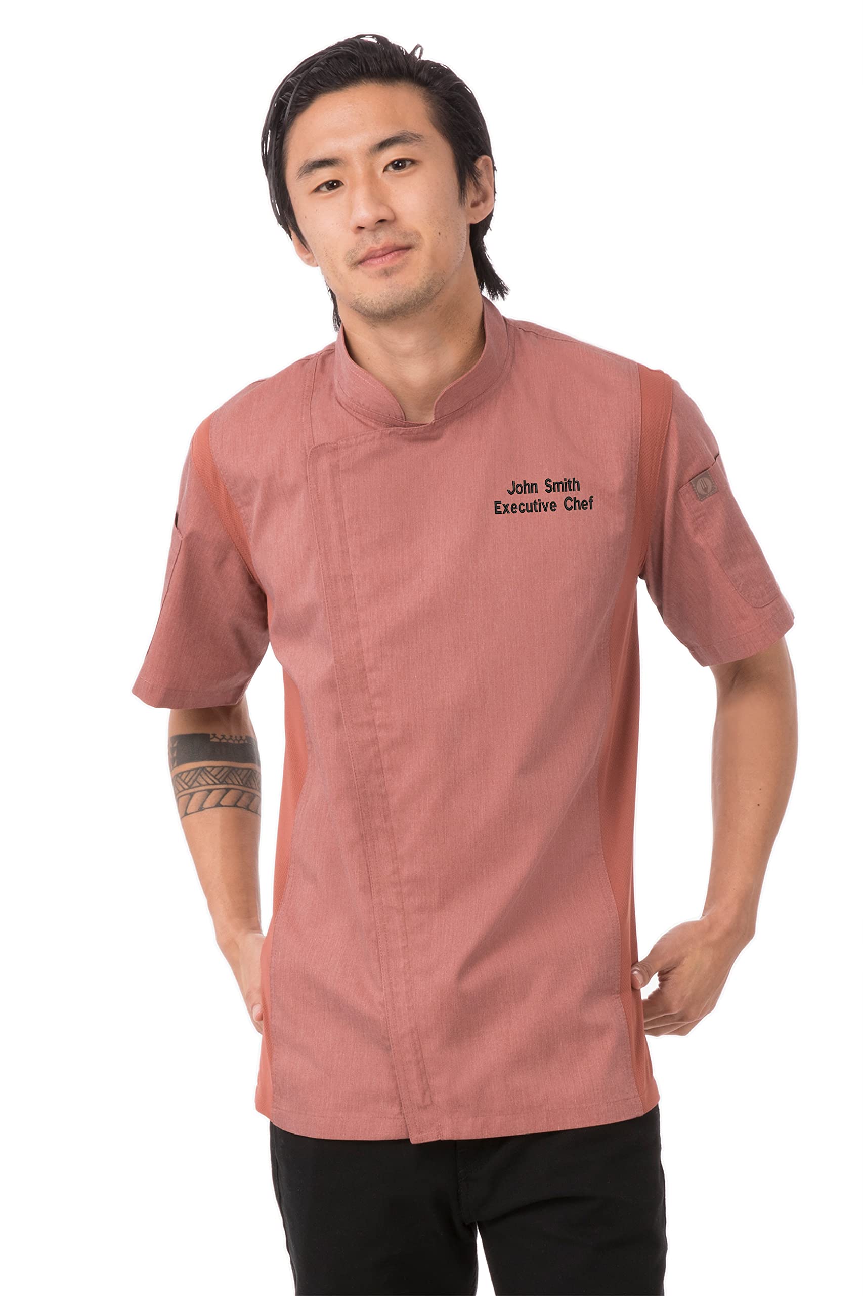 Chef Works Custom Personalized Men's Springfield Chef Coat - Professional Kitchen Apparel for Chefs & Culinary Students