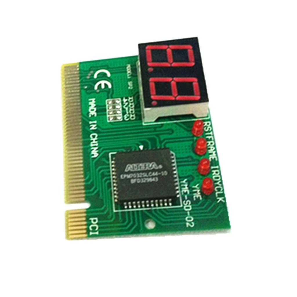 MJH 2 PCI Diagnostic Motherboard Analyzer - Professional Desktop PC Motherboard Tester for Hardware Troubleshooting | Ideal for Computer Repair Shops & IT Technicians