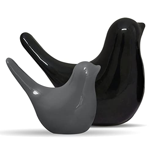 Loving Birds - Black and Grey