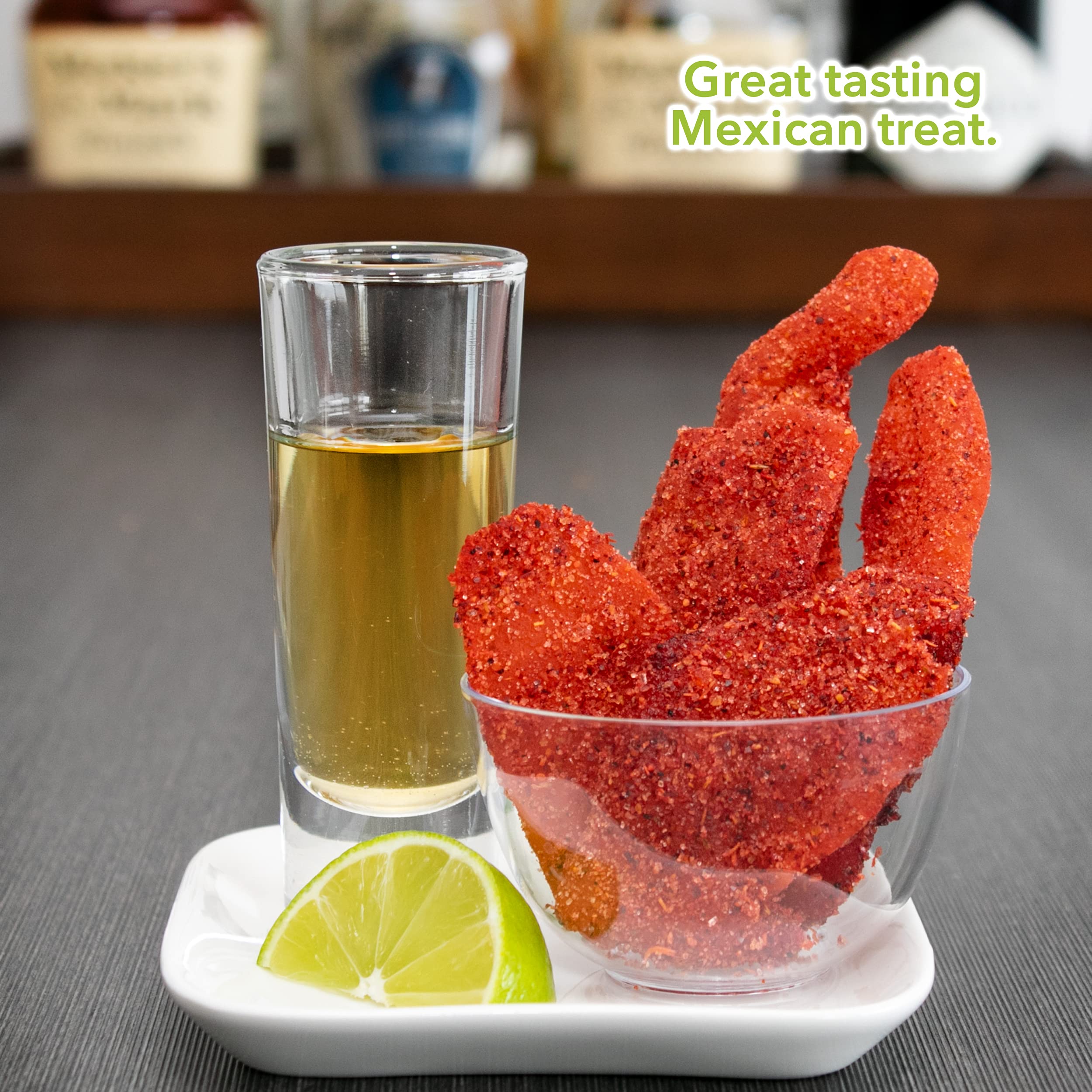 Balmoro Spicy Chili Lime Dehydrated Mango Slices - 8.8 oz Dried Mango with Chili & Lime - Healthy Vegan Snack for Hiking, Office, or Movie Night - Gluten-Free Sweet & Spicy Fruit Treat