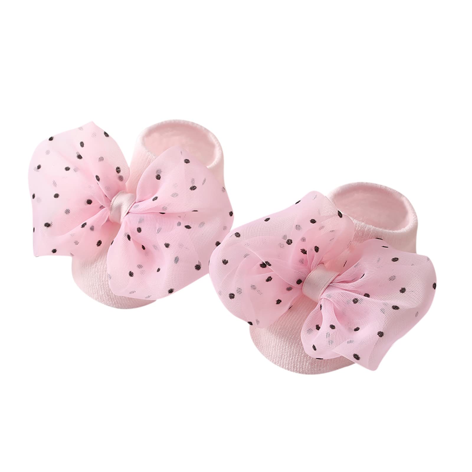 Soft Non-Slip Baby Socks with Cute Bow Design - Toddler Anti-Slip Floor Socks for Girls & Boys - Perfect for Indoor Play, Crawling & First Steps
