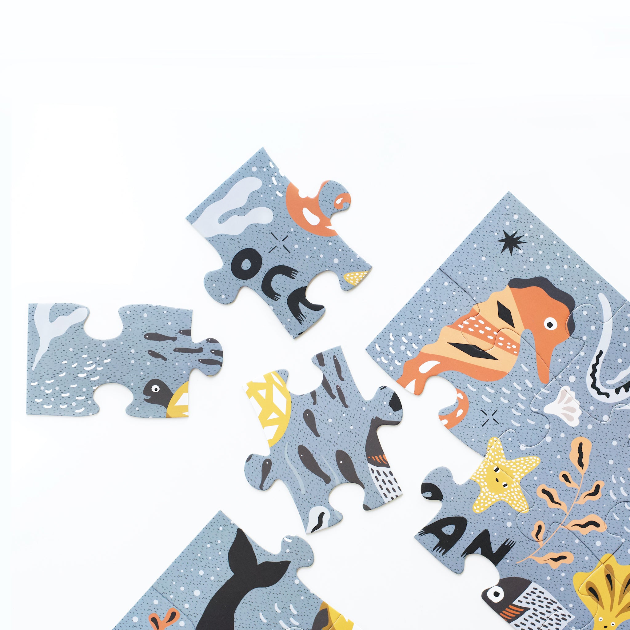 Ocean Life Floor Puzzle for Kids - 48 Piece Large Jigsaw Puzzle with Sea Animals - Educational Toy for Toddlers & Preschoolers - Perfect for Playrooms, Classrooms & Birthday Gifts