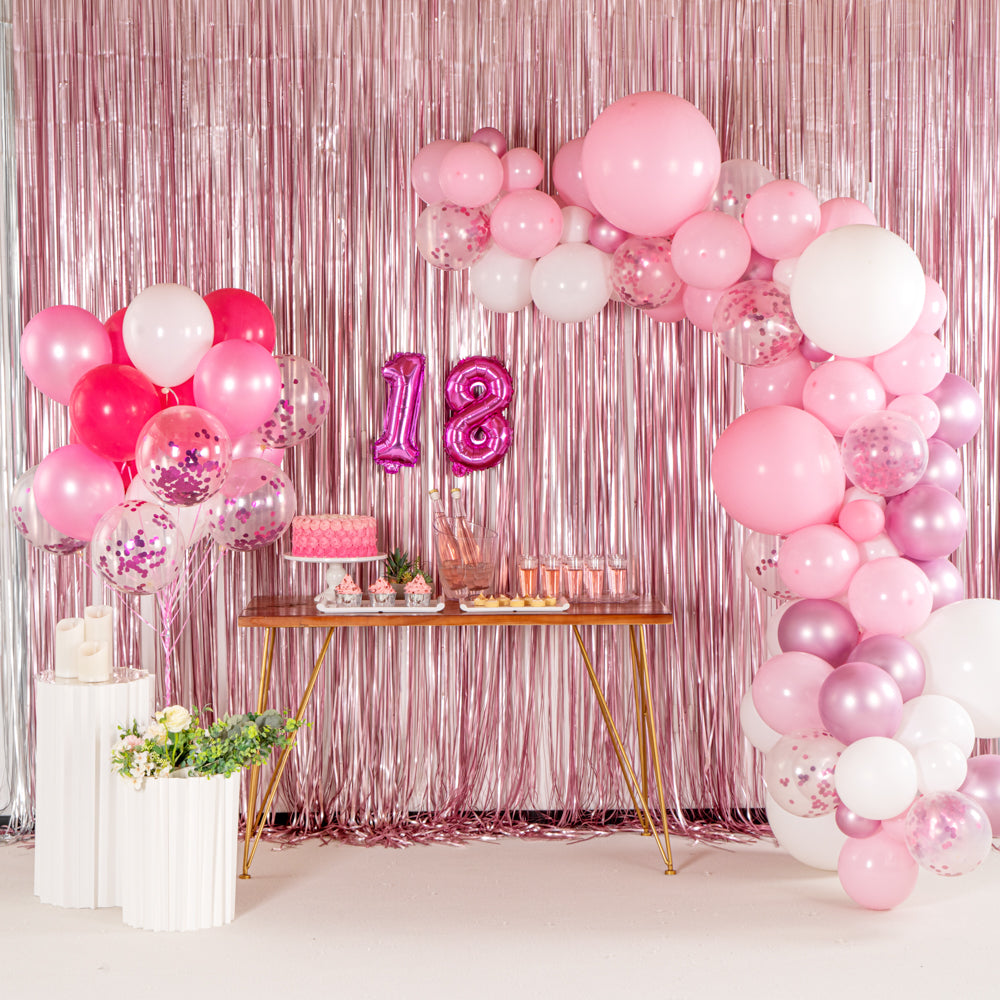 Balloonify Pink Confetti Balloon Set - 20 Pieces Party Decorations for Birthdays, Weddings & Baby Showers - 1 Count Box