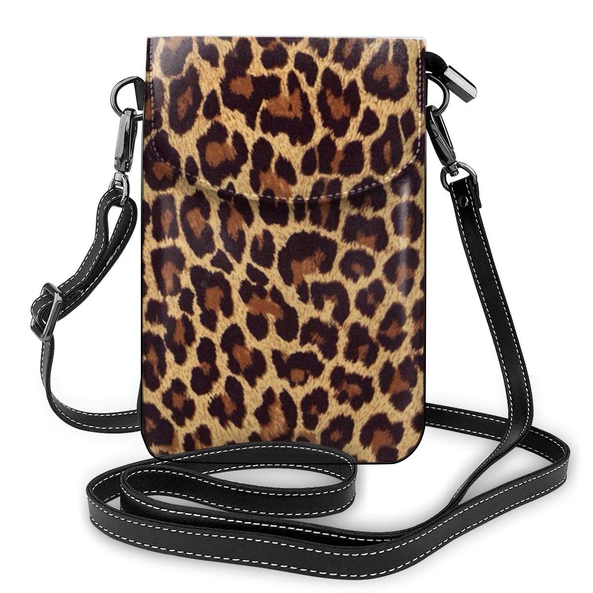 YongColer Fashion Small Crossbody Shoulder Bag for Women - Leopard Print Phone Purse with Roomy Pockets | Lightweight Wallet Cellphone Bag for Girls & Teens | Perfect for Daily Use, Travel, and Shopping
