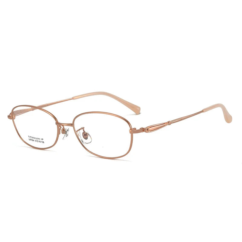 Bclear Women's Full Rim Oval Titanium Eyeglasses Frame 7954 - Lightweight & Durable Eyewear for Work, Reading & Fashion