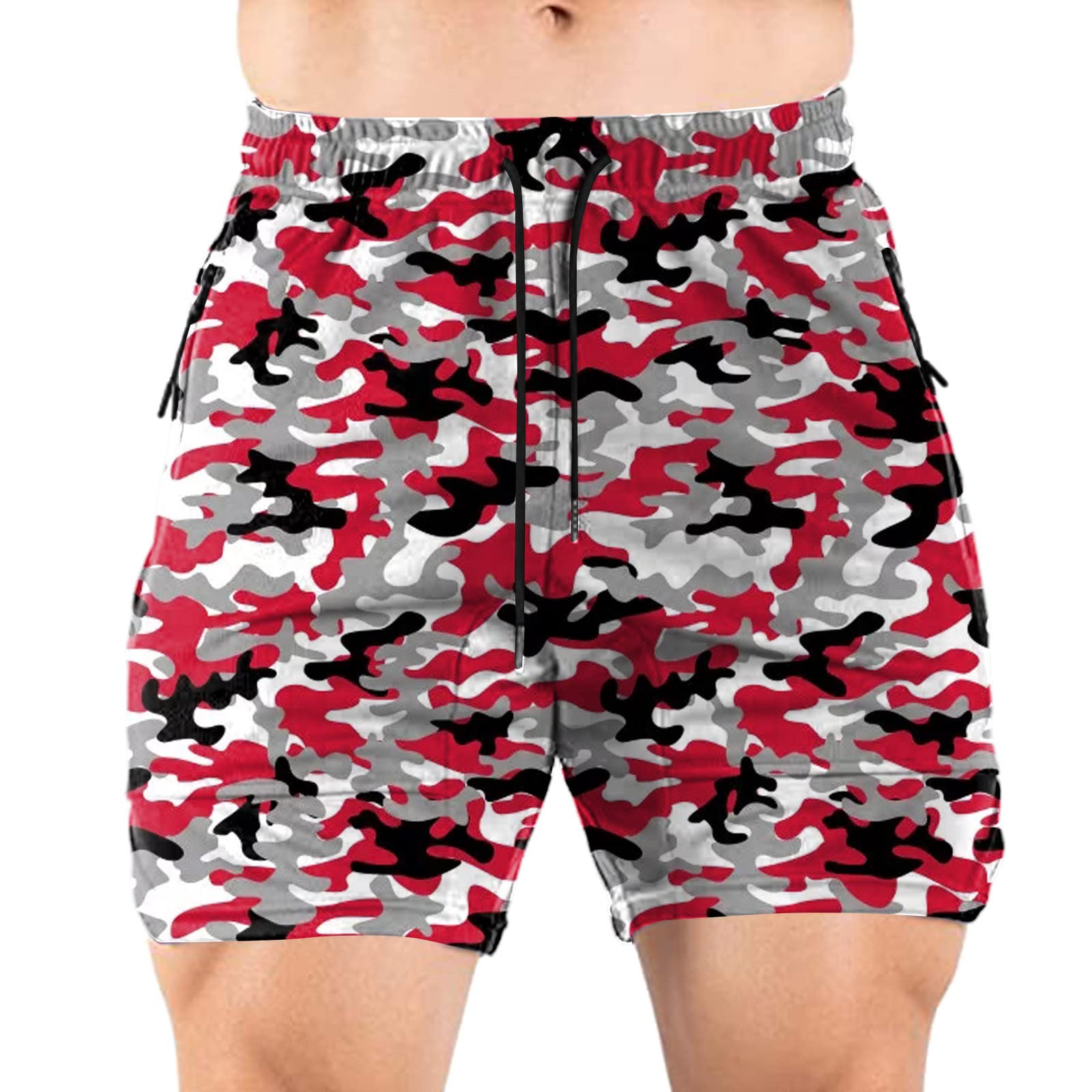 Men's Lightweight Mesh Running Shorts - Elastic Waist, Breathable for Sports & Fitness | Gym & Outdoor Workouts
