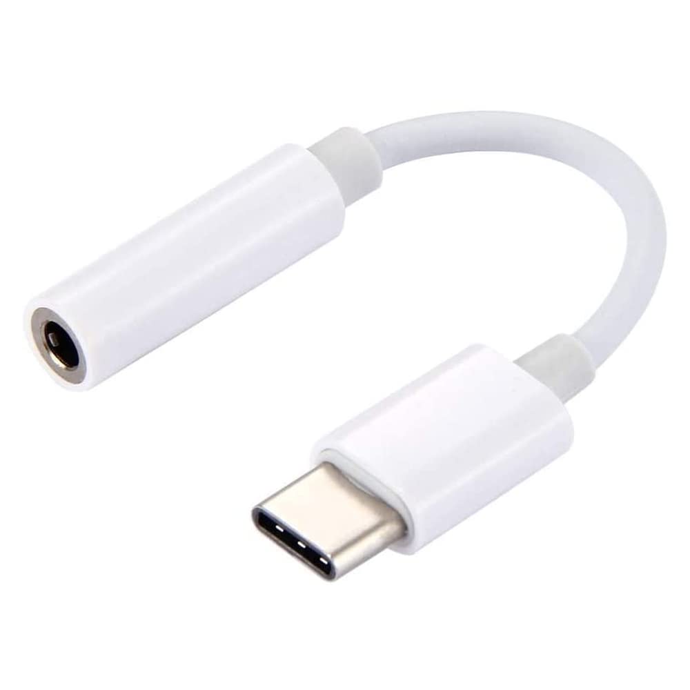 MMOBIEL USB C to 3.5mm Headphone Adapter for iPhone 16/15 Pro/Plus, iPad Pro/Air, Samsung Galaxy S25/S24/S23/S22/S21, Google Pixel 6/5/4 - 3.5mm Audio Jack Converter - White - Perfect for Music, Gaming & Video Calls
