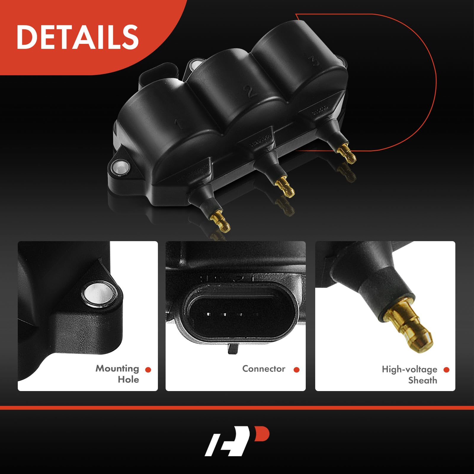 High-Performance Engine Ignition Coil Pack - Compatible with Chevrolet Matiz (M200, M250) 2005-2013, Spark 2005-2010 & Daewoo Matiz (M100, M150) 1998-2004, 0.8L 1.0L - Reliable Replacement Part for Smoother Acceleration & Better Fuel Efficiency