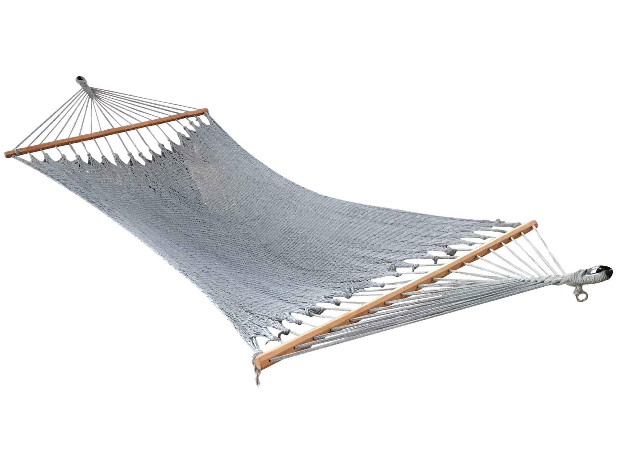 Premium Double Hammock with Spreader Bars - Heavy Duty 450lbs Capacity for Indoor & Outdoor Use - Perfect for Backyard, Camping, Beach, and Patio Relaxation (Model HMK-2211-240)