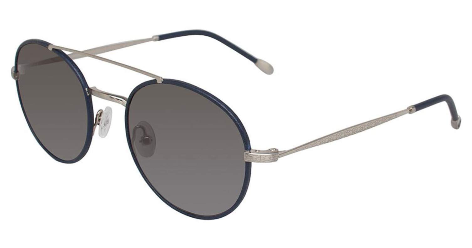 John Varvatos V799 Round Sunglasses for Men - Polarized UV Protection - Classic Aviator Style - Perfect for Driving, Travel & Outdoor Activities