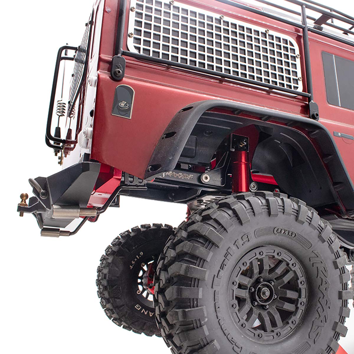 LCX Racing 1/10 Scale RC Crawler Car Metal Exhaust Pipe Upgrade Kit - Compatible with TRX4 & TRX-4 Models - Durable Off-Road Accessories for Rock Crawling & Trail Adventures
