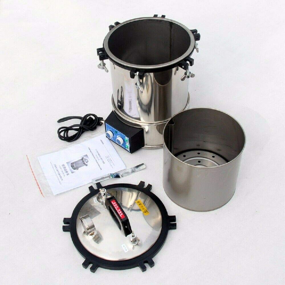 18L Portable High Pressure Autoclave Sterilizer - Stainless Steel Steam Sterilizer for Medical, Dental & Tattoo Equipment (YX-18LDJ) - Perfect for Clinics, Labs & Home Use